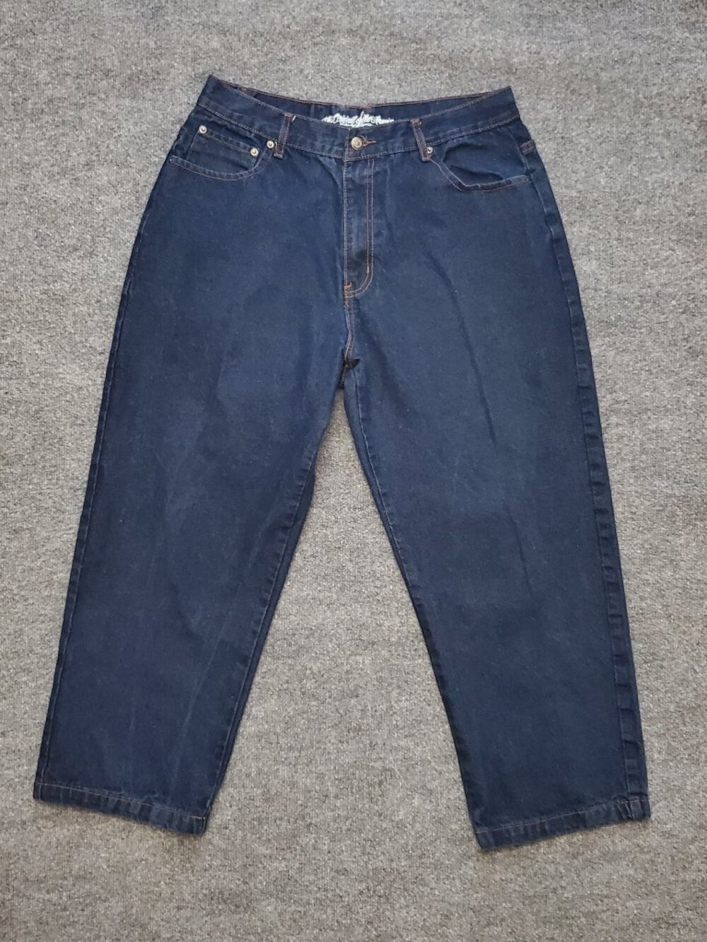 The Original Joker Brand Size 38 (Meas 34x27 13" Rise) Dark Denim Jeans EUC A8
